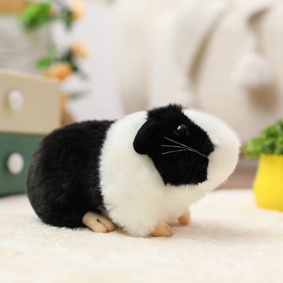 CQCYD Realistic Hamster PlushieToy, Lifelike Guinea Pig Stuffed Animal Super Soft Plush Doll, Cute Realistic Simulation Pet Gift for KidsGirlsBoys Birthday and Christmas