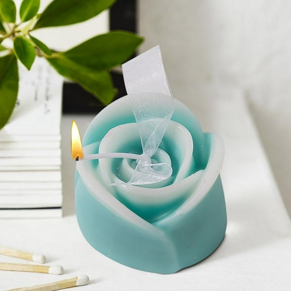 CQCYD Rose Aromatherapy Candle, Elegant Flower Candle Gift For Home Decor, Relaxing Scented Candle For Wedding Party, Self Care Gifts For Women