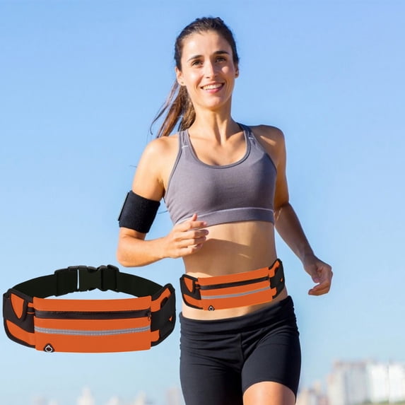 CQCYD Running Waist Pack, Waterproof Shockproof Sports Belt Fitness Phone Bag Outdoor Cycling Jogging Hydration Storage Bag For Men Women