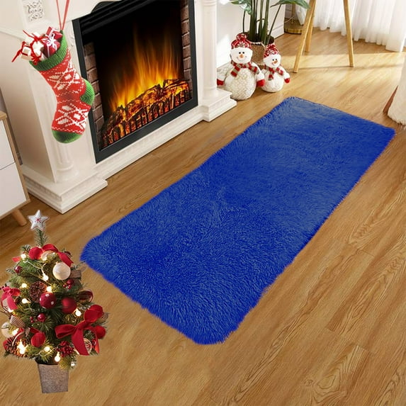 CQCYD Solid Color Bath Mat, Soft Absorbent Non Slip Bathroom Rug Machine Washable Quick Dry Velvet Fleece Floor Mat For Toilet Tub Shower Bedroom 40x80cm 15.7x31.5 Inches