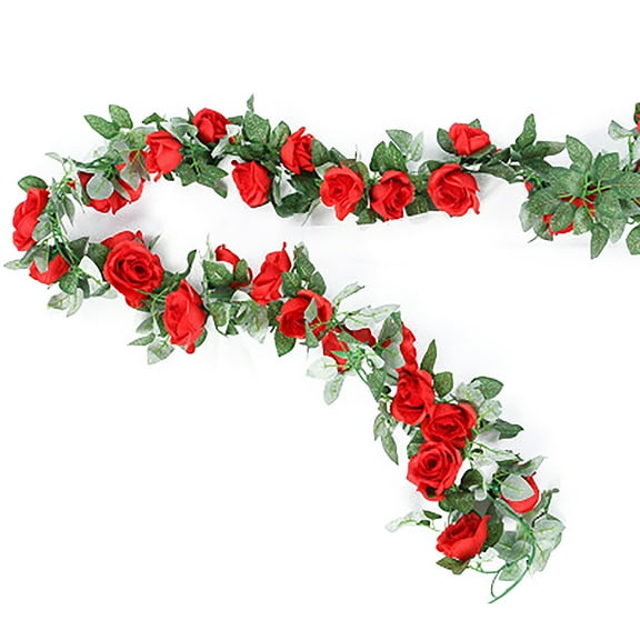 CQCYD St. Patrick's Day Spring Wedding Decor, 16 Head Artificial Silk Rose Ivy Vine, Rayon Simulation Flowers for Party Wall Hanging, Home Indoor Decoration, Event Backdrop, Photo Booth Decorations