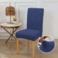 thumbnail image 1 of CQCYD Stretchable Dining Chair Covers 4 Pack, Thickened Jacquard Fabric Elastic Chair Slipcovers, Universal Fit Washable Chair Protectors for Home Kitchen Office, Anti-Slip Dirt Proof Furniture, 1 of 6