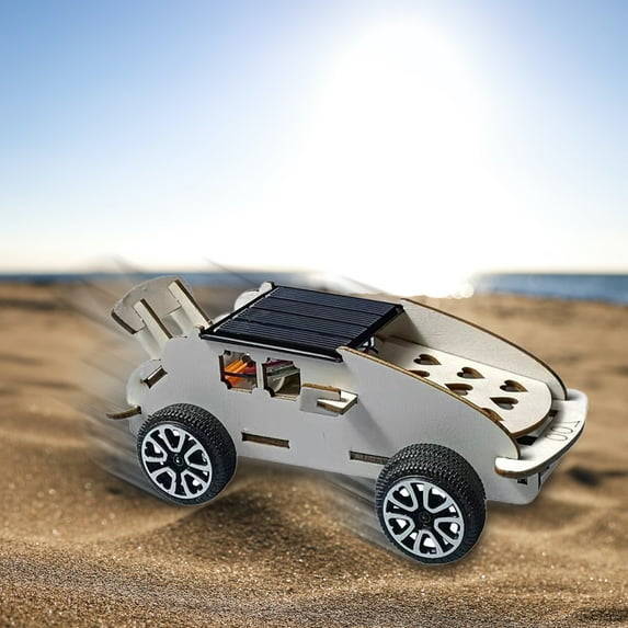 CQCYD Toys under $5 Micro Solar Car Kit, Children Mini Sun Power Solar Car Model DIY Scientific Assembly Toy Educational Toy for Kids Gift