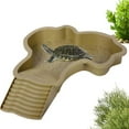 thumbnail image 1 of CQCYD Turtle Bath Tub, Large Water Bowl For Turtles Reptiles Spa Disassemblable And Assembled Plastic Basin For Pet Tortoise Aquatic Habitat Terrarium Decor, 1 of 9