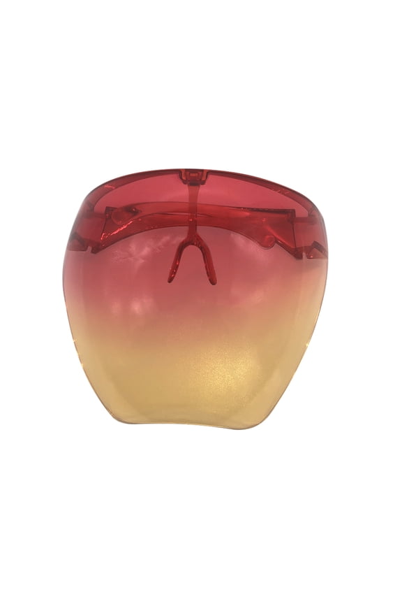 UV 400 Protective Sunglasses Visor, Full Face Cover Unisex Lightweight Shatterproof, Non-Polarized Plastic Frame Composite Lens, Anti-Fog Breathable Design for Cycling Running and Outdoor