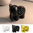thumbnail image 1 of CQCYD Under $5 3Pcs Baby Elephant Resin Statue, Small Elephant Figurine Decor, Miniature Animal Sculpture for Shelf Desk Office Living Room, 1 of 9