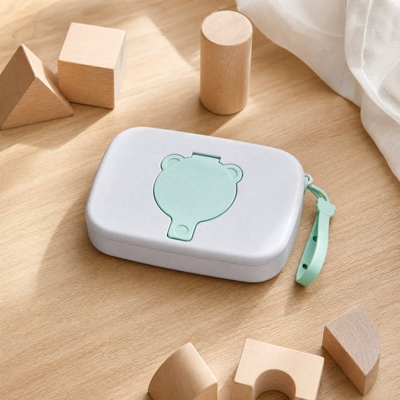 CQCYD Under $5 Portable Wipes Container, Travel Wipe Dispenser Case, Plastic Wipe Box for Outdoor Nursery Living Room Bedroom Car