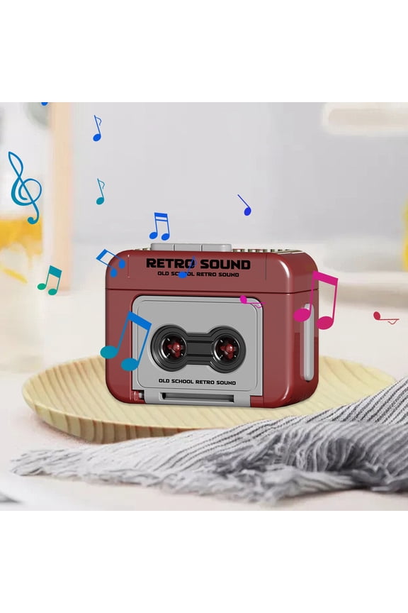 Vintage Mini Recorder Keychain, Recordable Music Box Hanging Ornament, Viral Retro Audio Speaker Gift, Multifunctional Portable Sound Machine