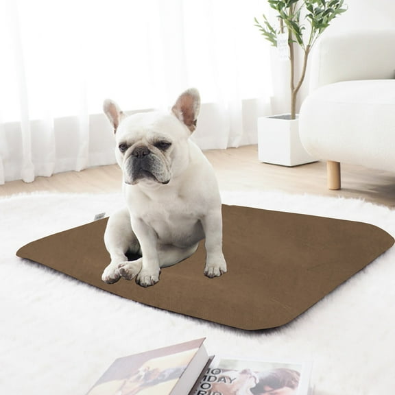 CQCYD Winter Dog Bed for Large Dogs, Thickened Warm Washable Pet Kennel Mat, Removable Corduroy Dog Pad for Medium Dogs, Non-Slip Stain Resistant Indoor Dog Crate Mat, Furniture Protector for Sofa