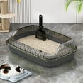 thumbnail image 1 of CQCYD under $5 Cat Litter Box, Open Top Large Litter Box for Cats, High Sided Scatter Shield, Easy to Clean, 1 of 6