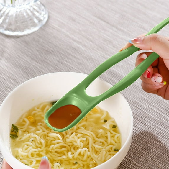 CQCYD under $5 Chopsticks and Spoon in ONE Chopstick Spoon Combo - 2-in-1 for Easy Dining, Versatile Chork for Asian Cuisine, Perfect for Beginners
