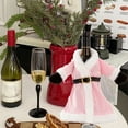 thumbnail image 1 of CQCYD under $5 Christmas Pink Wine Bottle Covers Decoration Fluffy Robe Santa Claus Wine Bottle Decorations Christmas Party Favors Supplies, 1 of 6