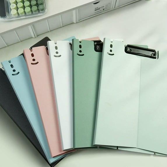 CQCYD under $5 Foldable Clipboard Folder, Folder Nursing Clip Board, Standard A4 Letter Size Clip Board, Plastic Clipboard Folio for Nursing Office
