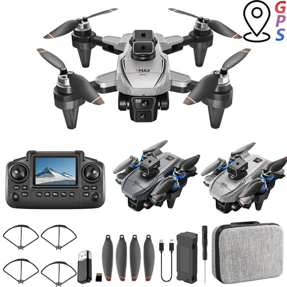 CQCYD under $5 GPS Drone With Screen, Brushless Motor FPV Drone with Camera for Adult, 5G RC Quadcopter, RC Quadcopter Easy fly for Beginner and Kids