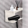 thumbnail image 1 of CQCYD under $5 Hair Dryer Holder Wall Mounted, Self-Adhesive Blow Dryer Organizer with Shelf Hair Brush Holder Wall Mount Organizer for Bathroom, 1 of 6