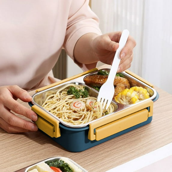 CQCYD under $5 Lunch Box, 304 Stainless Steel Lunch Box Sealed Lunch Box Portable Lunch Box, Leak-Proof Stackable Microwaveable Lunch Box