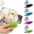thumbnail image 1 of CQCYD under $5 Rubber Curry Brush Dog for Short Haired Dogs - Soft & Gentle Shampoo Brush - Use Wet as Bath Brush or Dry for Grooming Loose Hair, 1 of 9