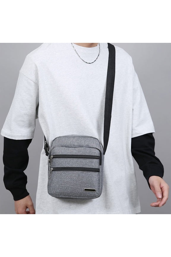 under $5 Small Crossbody Bag Shoulder Bag For Men, Women Mini Messenger Bag Water Resistant Satchel Bag for Work Travel