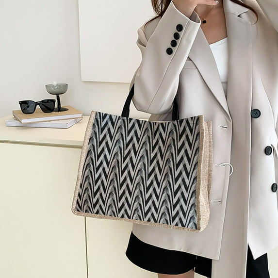 CQCYD under $5 Tote Bag for Women, Top Handle Satchel Purse Shoulder Bag,Tote Bag with Zipper Canvas Handbag Travel Bags, Large Hobo Shoulder Bag