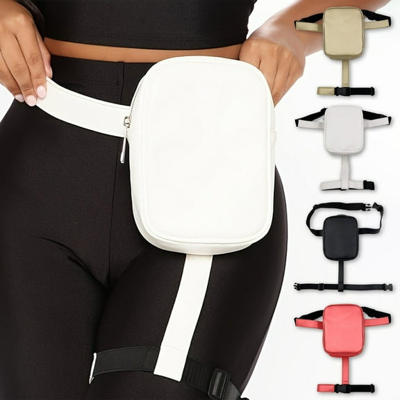 CQCYD under $5 Womens Drop Leg Bag with Leg Strap Leather Thigh Bag for Motorcycle Costume Accessories Fashion Fanny Bag Belt Pouch