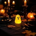 thumbnail image 1 of CQCYDMini Glow in The Dark Ghost Figurines, 3 Pack 2 Inch Tall Halloween Decorations, Resin Ghost Statue for Shelf Table Mantel Spooky Party Favors, 1 of 6