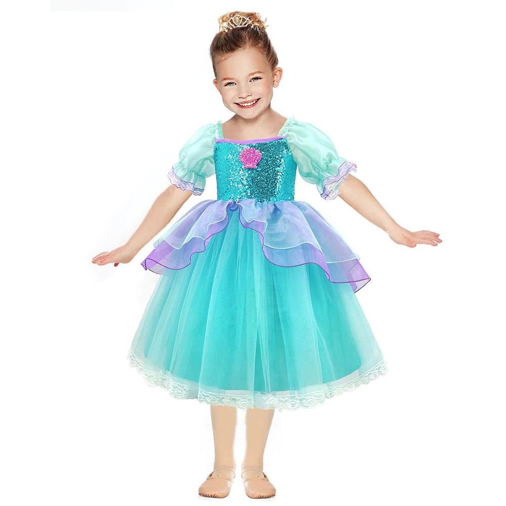 CQDY Mermaid Princess Dress for Girls Purple Green UK Ubuy