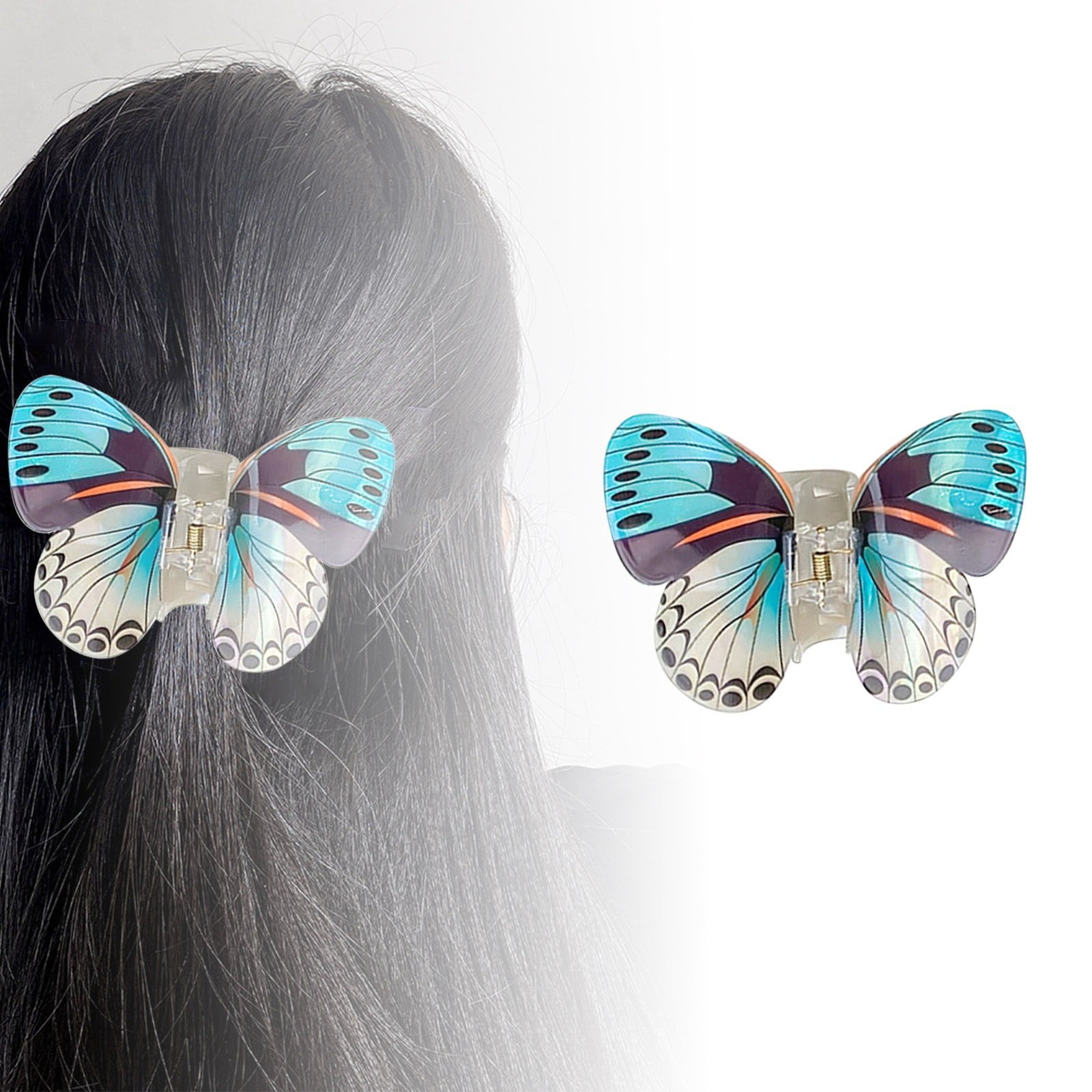 CQININI Barrettes Hair Clip Butterfly Clip Temperament Hairpin Disk