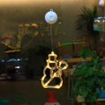 CQININI Christmas Led Sucker Hanging Lamp Christmas Lamp With Suction