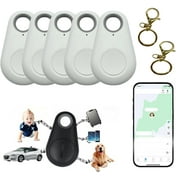 CQININI Gps Tracker B Luetooth And G P S Pet Wireless T Racker 5 Packs Portable B Luetooth Intelligent An Ti Lost Device Wireless G P S T Racker For Luggages/Kid/Pet/Wallet Back-To-School Season