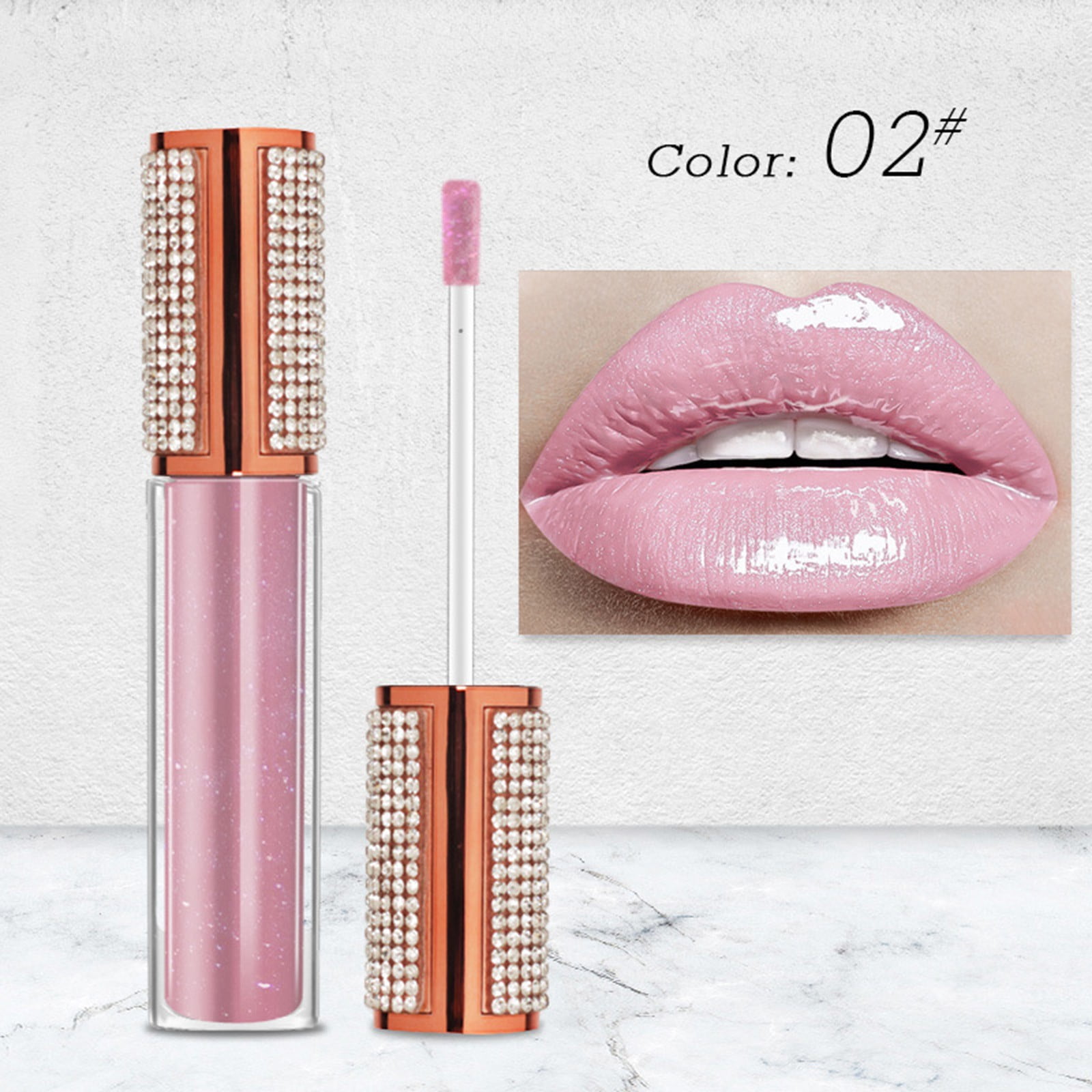 CQININI Lip Glosses Broken Luxury Crystal Color Lip Glaze European