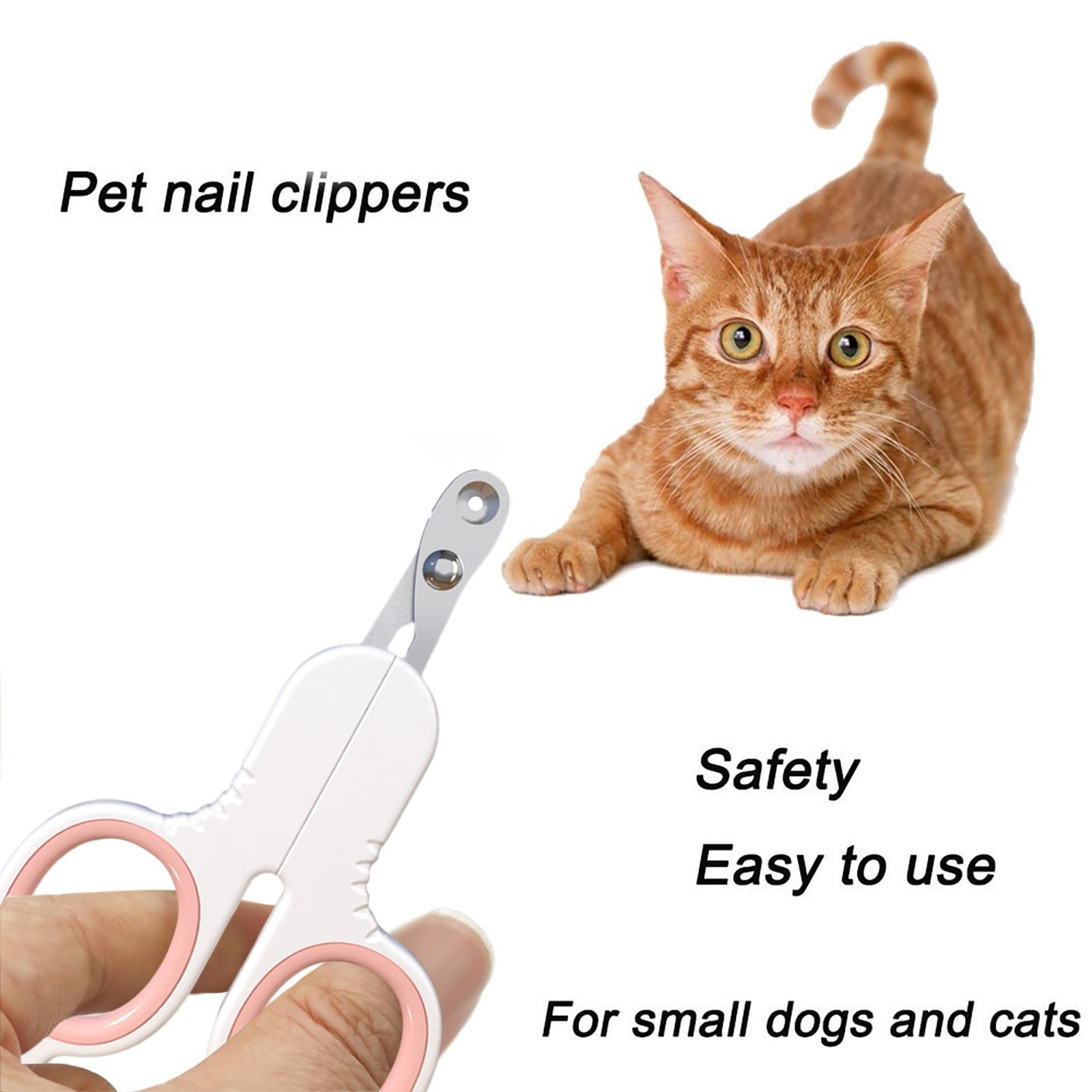 CQININI Nail Clippers Pet Small Blind Scissors Round Hole Positioning