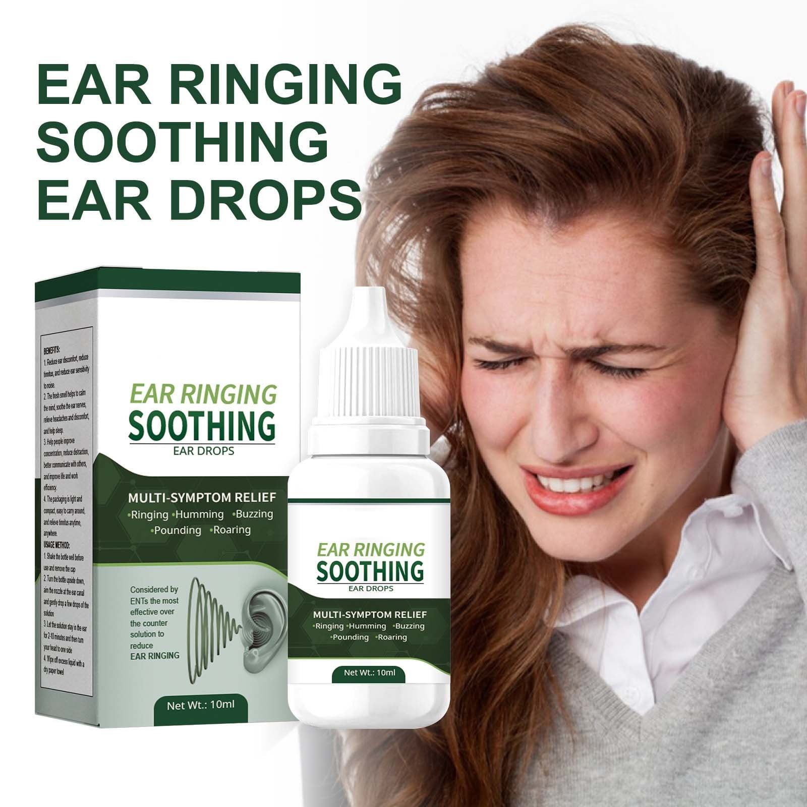 CQININI Natural Extract Tinnitus Drops Ear Tinnitus Ear Back Ear