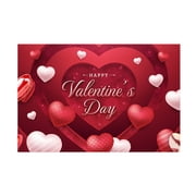 CQININI New Valentine Day Decoration Hanging Cloth Party Holiday Photo Background Cloth Proposal Anniversary Layout Scene Background Cloth H B