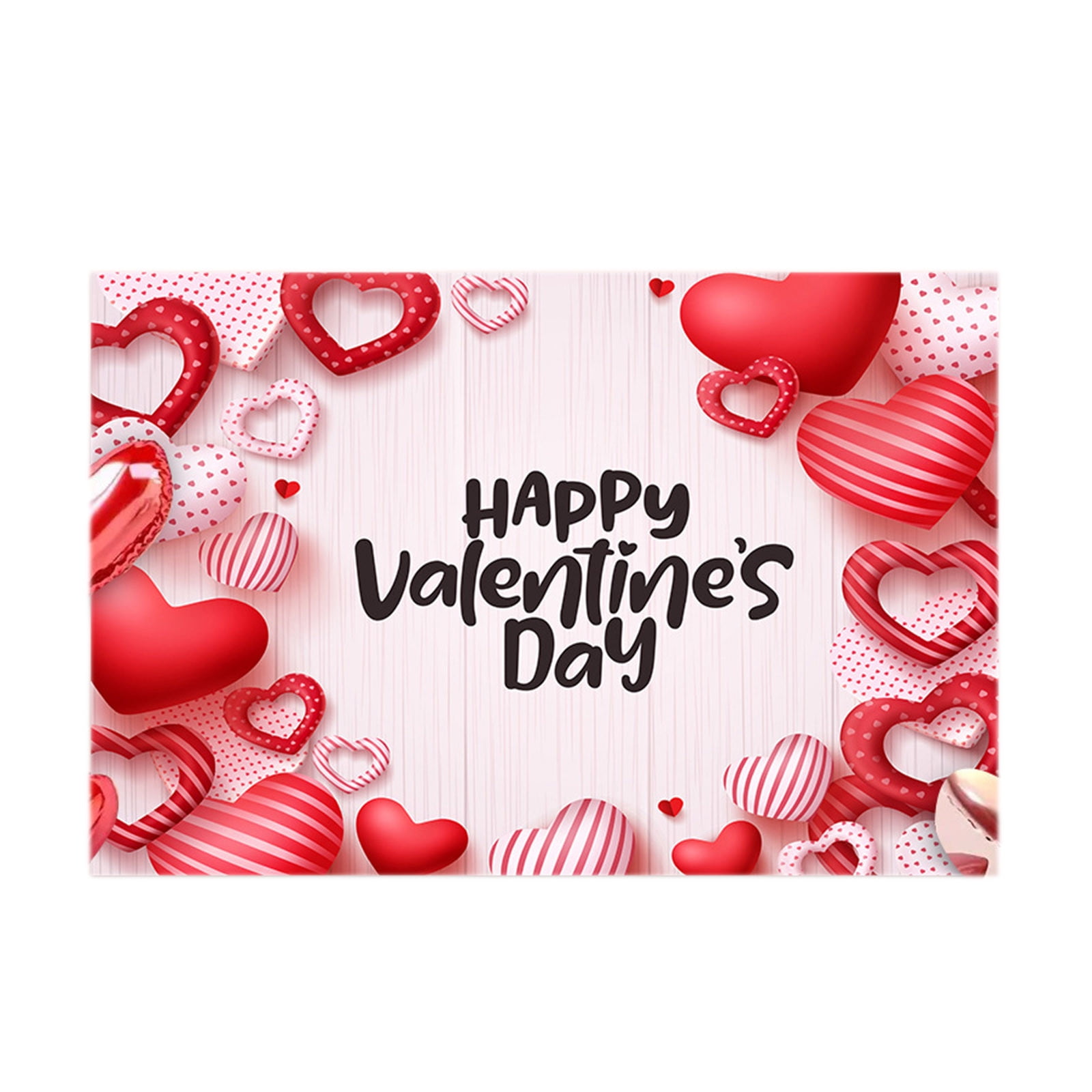 CQININI New Valentine Day Decoration Hanging Cloth Party Holiday Photo ...