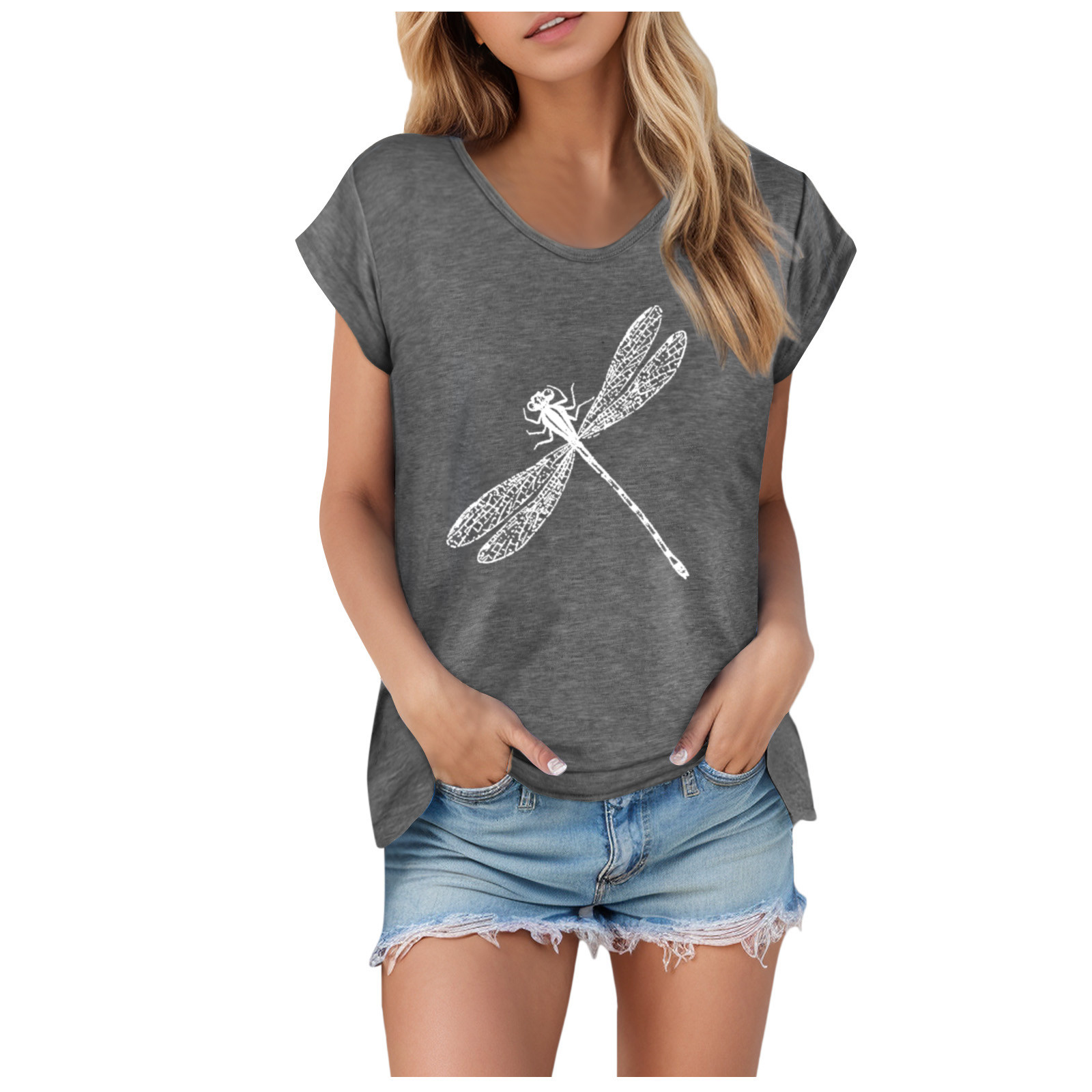 CQININI Women'S TShirts Casual Tee Blouse For Women Suitable Cap