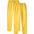 thumbnail image 1 of CQONEPT 2 Pack Mens Fleece Sweatpants Casual Outfits Loose Fit Jogger Pant Elastic Waisted Drawstring Trousers with Pockets Yellow L, 1 of 5