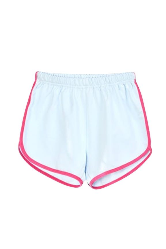 Athletic Pants for Womens Casual Baggy Running Comfortable Mini Short Pants Elastic Waist Gym Wear Summer Pants Light Blue XL