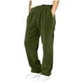 thumbnail image 1 of CQONEPT Boys Corduroy Pants Wide Leg Loose Fit Drawstring Jogger Pant School Uniform Trendy Trousers with Pockets Green 7-8 Years, 1 of 6