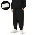 thumbnail image 1 of CQONEPT Cargo Pants for Girls Wide Leg Athletic Jogging Pant Stretchy Baggy Active Joggers with Multi Pockets Black 12 Years, 1 of 7