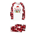 CQONEPT Clearance Family Christmas Pajamas 2024 Comfy Xmas Printed Long