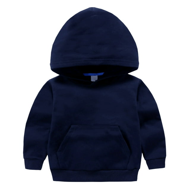 CQONEPT Clearance Kids Cotton Hoodies with Pockets，Loose Fit Comfy Long