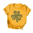 CQONEPT Clearance Womens St Patrick's Day Shirts Causal Short Sleeve