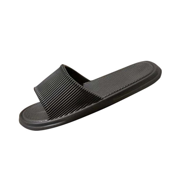 CQONEPT Cloud Slides Sandals for Women Men Soft Pillow with Thick Sole Comfortable Indoor and Outdoor Black Size 7