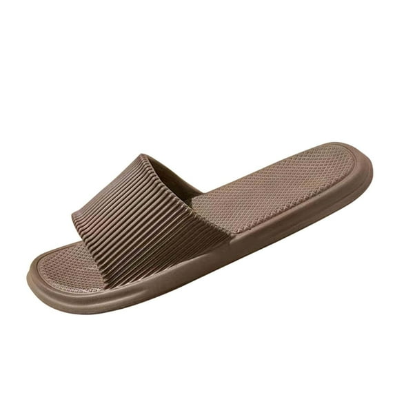 CQONEPT Cloud Slides Sandals for Women Men Soft Pillow with Thick Sole Comfortable Indoor and Outdoor Coffee Size 11