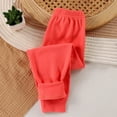 thumbnail image 1 of CQONEPT Cotton Leggings c Casual Jogger Pant Comfy Soft Active Outdoor Lightweight Pants for Girls Watermelon Red 3-4Years, 1 of 3