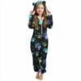 thumbnail image 1 of CQONEPT Girl's Hoodies Romper Zip Up Sherpa Fleece Jumpsuit Fashion Cute Casual Baggy Sleepwear Coveralls Blue 5-6Years, 1 of 6