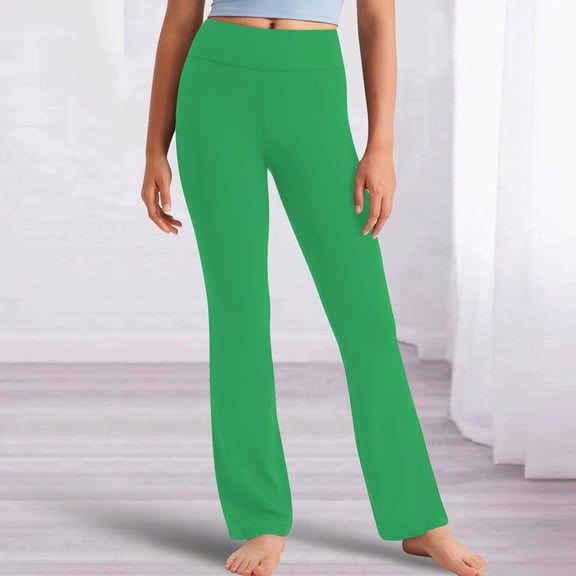 CQONEPT Girl's Knit Leggings Ribbed Skinny Leg Pants Elastic Waist Stretchy Comfy Cozy Winter Pants Green 3 Years