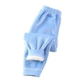 thumbnail image 1 of CQONEPT Girls Sherpa Fleece Sweatpants Elastic Waist Tapered Pant Soft Baggy Loose Fit Jogger Pant with Pockets Blue 73, 1 of 2