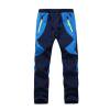 CQONEPT Girls Snow Ski Pant with Zip Pockets Fleece Lined Ripstop Pants Windproof Windbreaker Thermal Pants Blue 6 Years