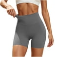 thumbnail image 1 of CQONEPT High Waisted Biker Shorts for Women Tummy Control Fitness Athletic Workout Running Yoga Gym Shorts Dark Gray S, 1 of 5